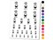 Stick Figure Boy Son Temporary Tattoo Water Resistant Fake Body Art Set Collection